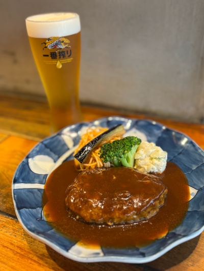 六商会_山本のハンバーグ_はしごメシセット